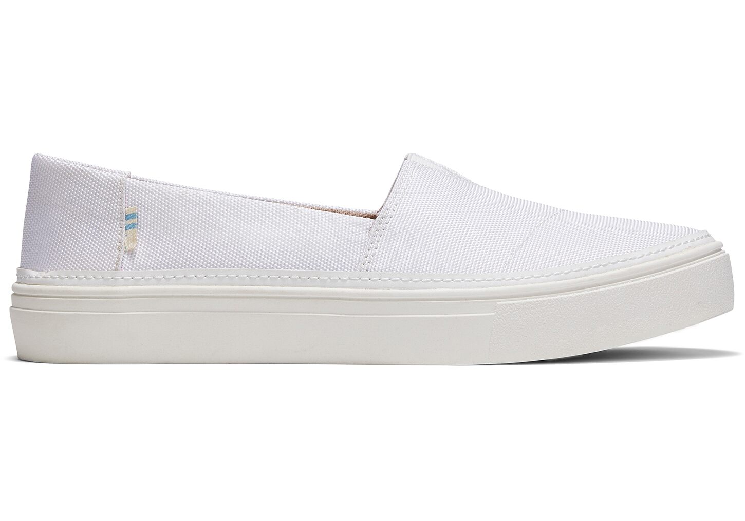 Toms Parker Textured Woven - Womens Slip Ons - White - NZ - 291547RQA